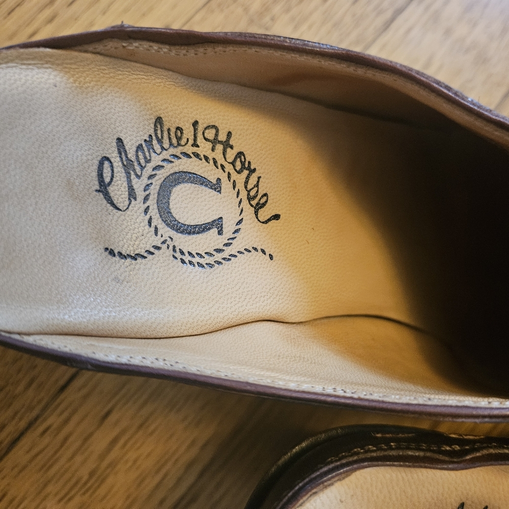 Charlie 1 Horse Leather Mules Size 7 - Picture 4 of 6
